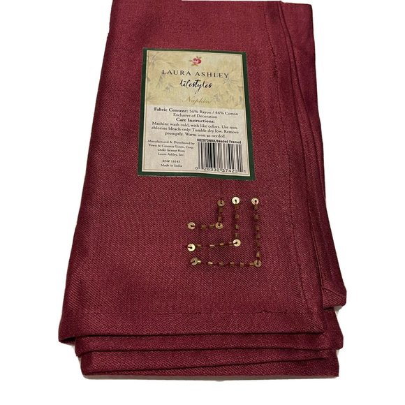 Laura Ashley Dining 6 New Laura Ashley Beaded Christmas Dinner